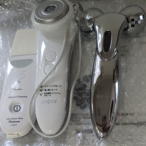 Peipai 美顔器 Platinum LED ピーリング(プラソニエアクア毛穴クリーン)miraie 顔マッサージ