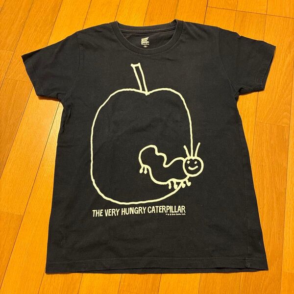 グラニフ graniph はらぺこあおむし SS Tシャツ 紺色