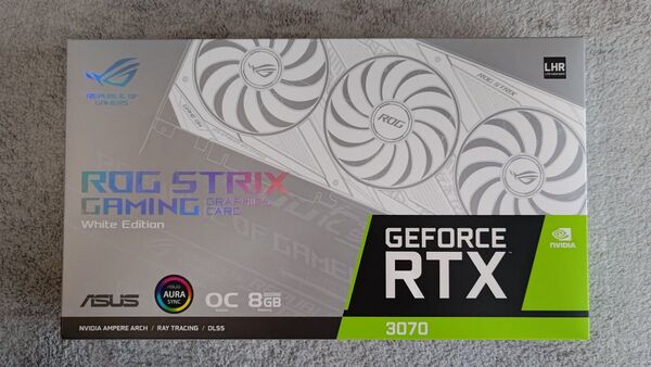 【新品・未使用】ASUS ROG STRIX NVIDIA GeForce RTX 3070 OC WHITE EDITION
