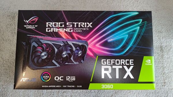 【新品・未使用】ASUS ROG STRIX NVIDIA GeForce RTX 3060 OC Edition