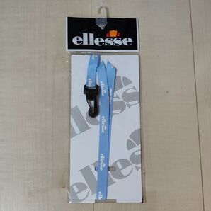 ellesse ネックストラップ 水色 未使用