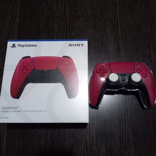 PlayStation5 DualSense ワイヤレスコントローラー コズミックレッド ps5 コントローラー 中古美品