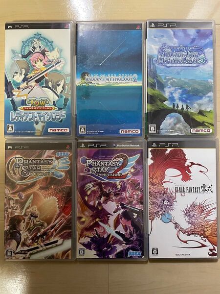 PSPソフト RPG系ゲーム 6本まとめ売り テイルズ オブ ザ ワールド他