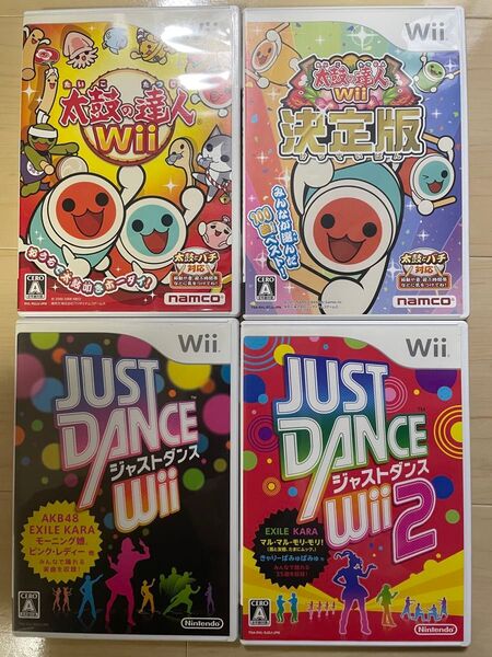 Wiiソフト 音リズム系ゲーム 4本まとめ売り 太鼓の達人 他