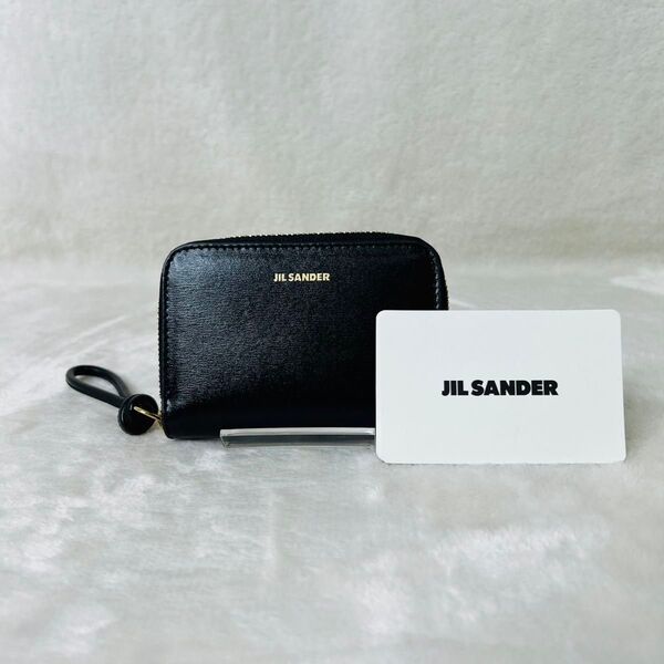 JILSANDER コインケース ラウンドファスナー レザー ブラック カードケース 財布