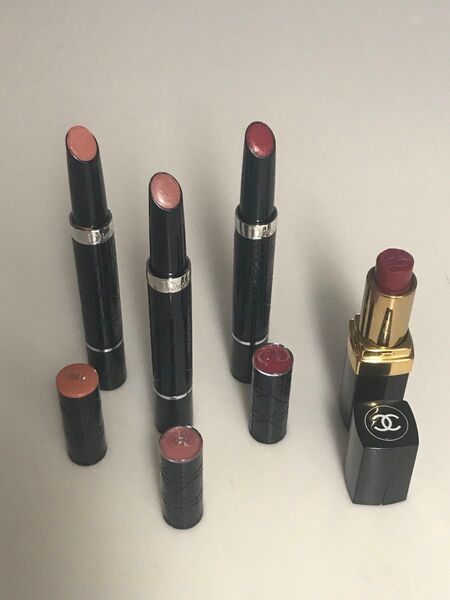DIOR 口紅・セラムドゥルージュ人気色3本・シャネル1本おまけ付き!