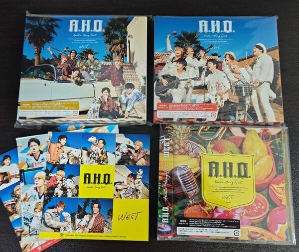 WEST. アルバム A.H.O AHO 初回盤AB CD+Blu-ray&通常盤CD