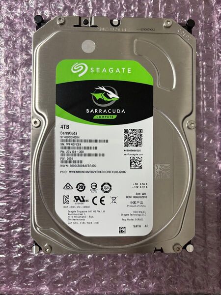 Seagate BarraCuda ST4000DM004 4TB SATA HDD S/N: WFN0FXSK