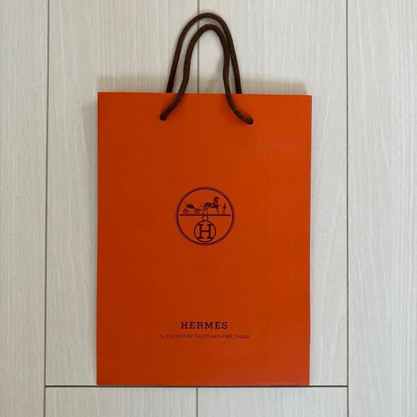 HERMES エルメス ショッパー 紙袋 オレンジ