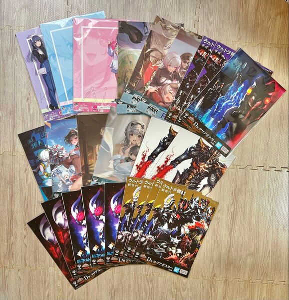 一番くじ 推しの子 勝利の女神:NIKKE ウルトラマンシリーズ まとめ売り クリアポスター イラストボード