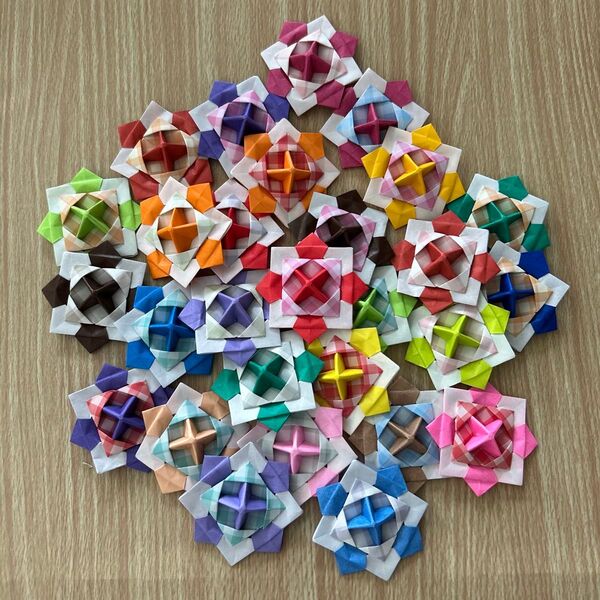 折り紙 ミニコマ 30個 ハンドメイド