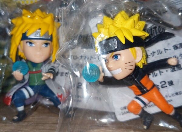 NARUTO ナルト 疾風伝 フィギュアキーホルダー・うずまき ナルト・波風 ミナト