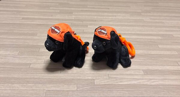 ハーレーダビッドソン 犬のぬいぐるみキーホルダー