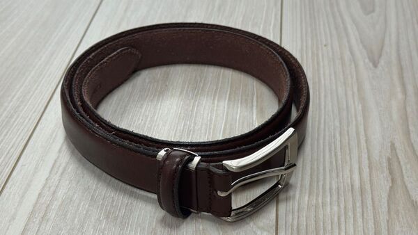 栃木レザーベルト ダークブラウン メンズ BL-LB-0720 nippon de handmade
