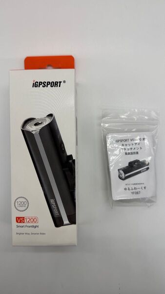 iGPSPORT(アイジーピースポーツ) VS1200 M80 フロントライト ゆるふわーくす キャットアイアタッチメント付き