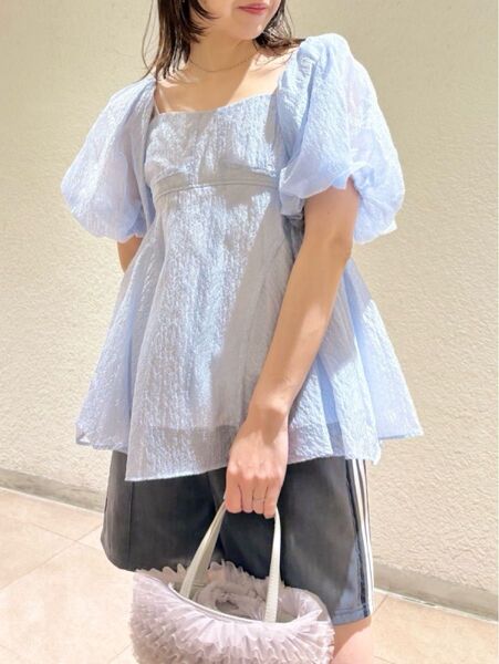 3Wayシアージャガードペプラムビスチェ リリーブラウン LILY BROWN