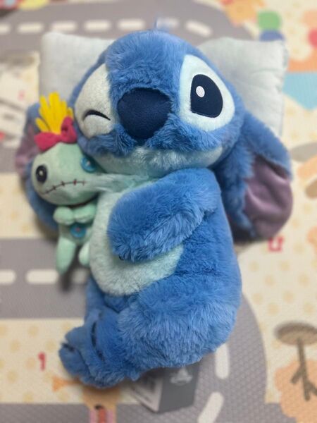 ディズニーストア一部店舗限定スティッチ&スクランプ ぬいぐるみ タグ付き 新品未使用