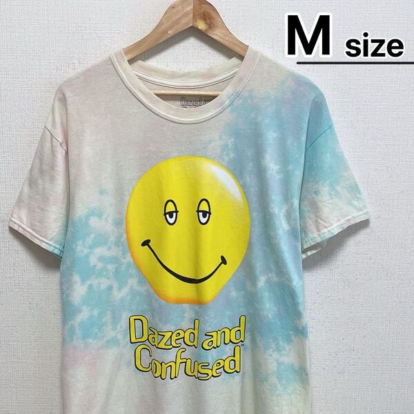 Tシャツ M ブルー タイダイ ムービー Dazed and Confused