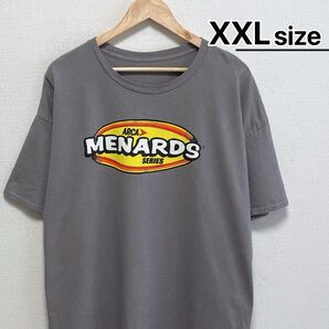 USA古着 Tシャツ グレー レーシング ARCA Menards Series