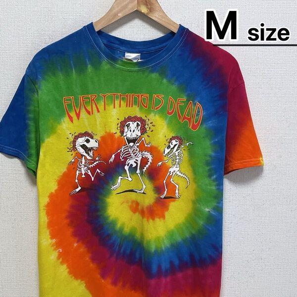 Grateful Dead Tシャツ M タイダイ柄 恐竜 バンド GILDAN