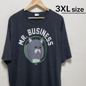 Bob's Burgers Tシャツ 3XL ダークグレー 猫 キャット 古着