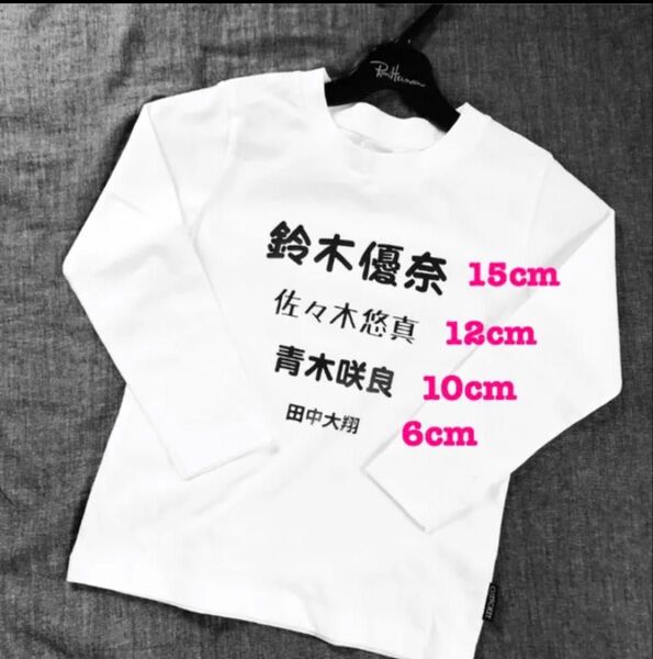 洗濯OK ゼッケン 体操服等シンプルな名前付けに 文字のみアイロンシール 名前