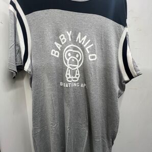 A Bathing Ape BAPE BABY MILO アベイシングエイプ マイロ フットボール ロング Tシャツ NIGO