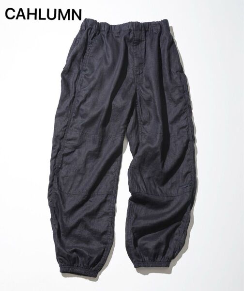 【新品未使用】CAHLUMN カウラム Linen Gym Pant リネン ジムパンツ ネイビー M