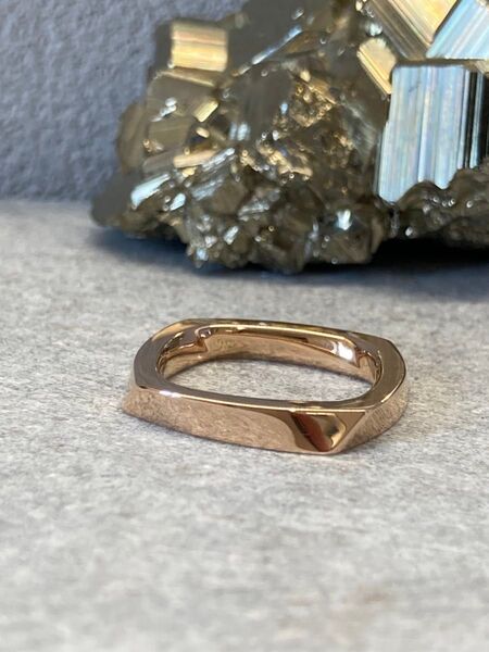 【美品】Tiffany & Co. ティファニー 750 PG フランク・ゲーリー トルク ナロー リング 7号 5.7g