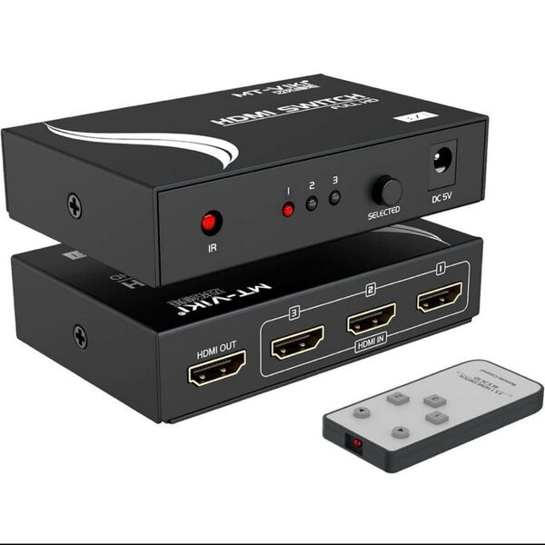 HDMI 切り替え器 3入力1出力 MT-VIKI HDMI切替器 4K HDM