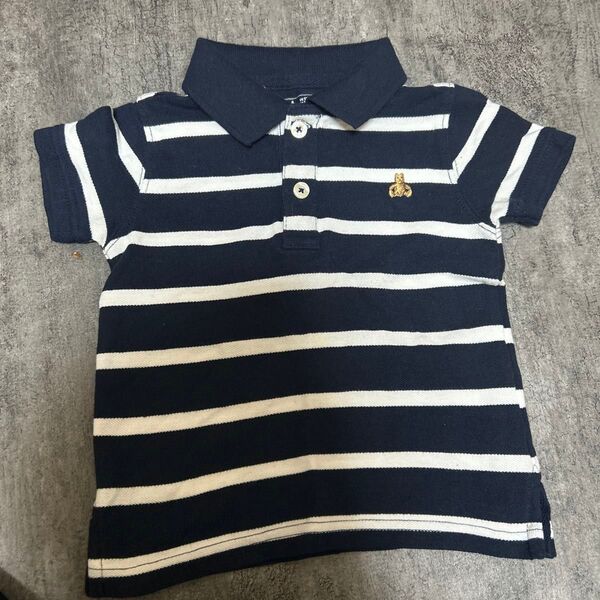 GAP ボーダー柄ポロシャツ 18-24ヶ月