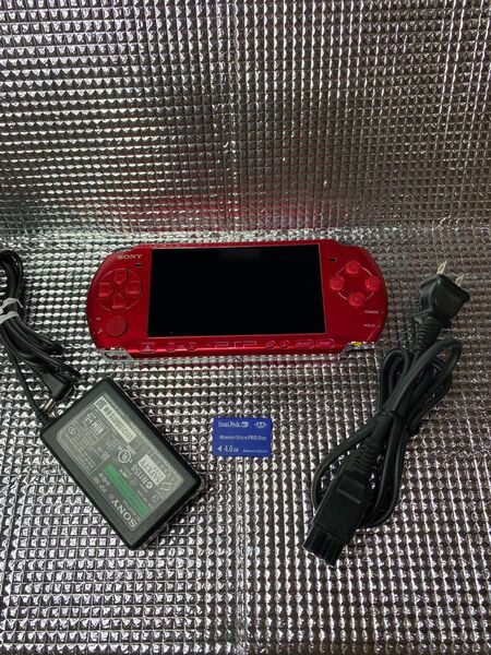 美品 PSP-3000レッド