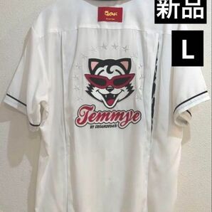 ☆新品☆ CREAM SODA Temmye ボーリングシャツ Lサイズ ホワイト TEティミー&スター シャツ 希少