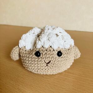 かぎ針編み 巾着 ひつじさん