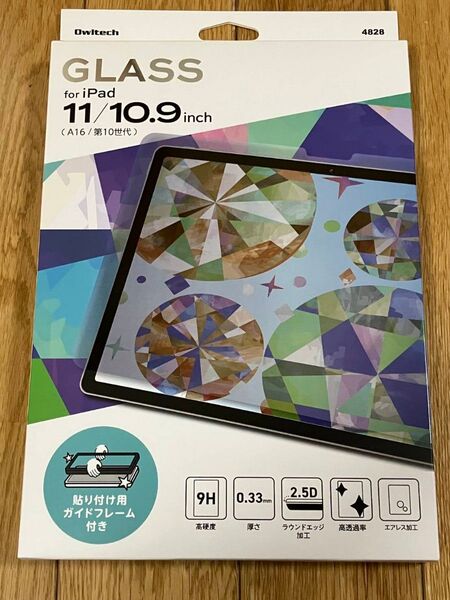 オウルテック iPad 第10世代 10.9インチ ガラスフィルム 画面保護