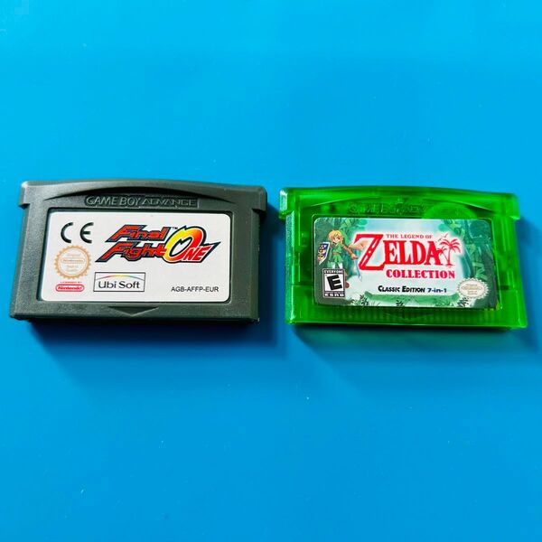 海外版 プレイ画像あり ファイナルファイトONE ゼルダの伝説 7in1 ふしぎなぼうし など GBA ゲームボーイアドバンス