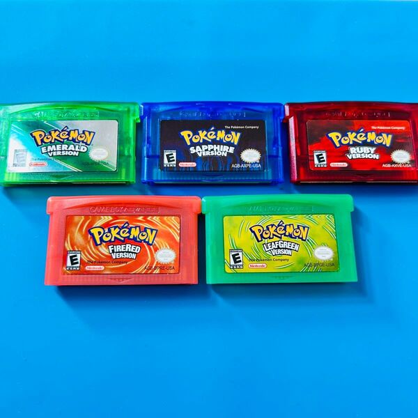 海外版 ポケットモンスター ルビー サファイア エメラルド ファイアレッド リーフグリーン GBA ゲームボーイアドバンス