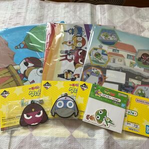 ケロロ軍曹 一番くじ まとめ売り クリアファイル ラバーチャーム ステッカー