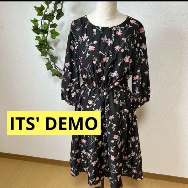 感謝sale 5517 ITS' DEMO ゆったり&可愛いワンピース 花柄ワンピース