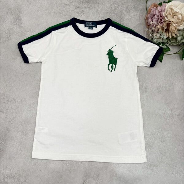 ポロバイラルフローレン 半袖Tシャツ ホワイト ビッグポニー