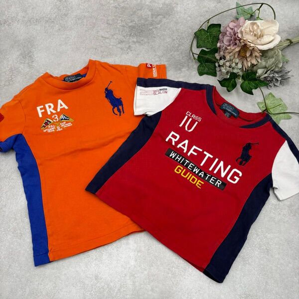 ポロバイラルフローレン 半袖Tシャツ 2枚セット ビッグポニー 90cm