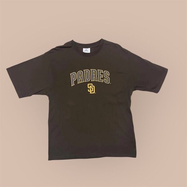 PADRES Tシャツ ブラウン サッカー 半袖Tシャツ 古着