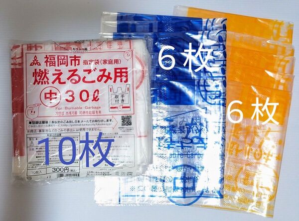 福岡指定 ごみ袋 22枚