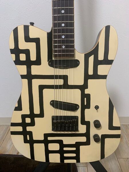 ◆クリーニングと調整済み◆ FERNANDES TEJ-95HT ブラックライン 導電塗料処理済み フェルナンデス 布袋寅泰モデル