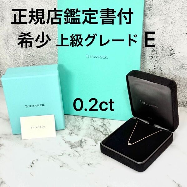 【極美品】TIFFANYティファニー K18 バイザヤード ダイヤ ネックレス