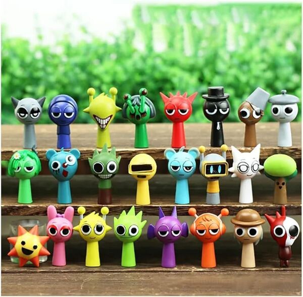 今とても人気なSprunki Plush スプランキーフィギュア 24個セット