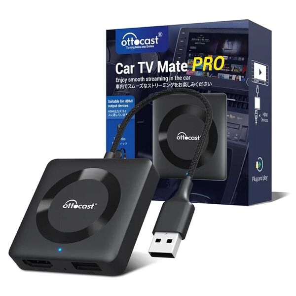 OTTOCAST オットキャスト 新型 Car TV Mate Pro ワイヤレス CarPlay/iphone対応可能