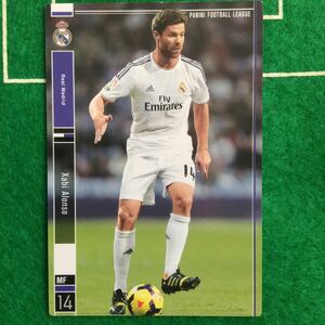 209)Panini Football League Real Madrid 14 Xabi Alonso автомобиль bi Alonso Real mado Lead Lee gaespanyo-lapa колено ni футбол 