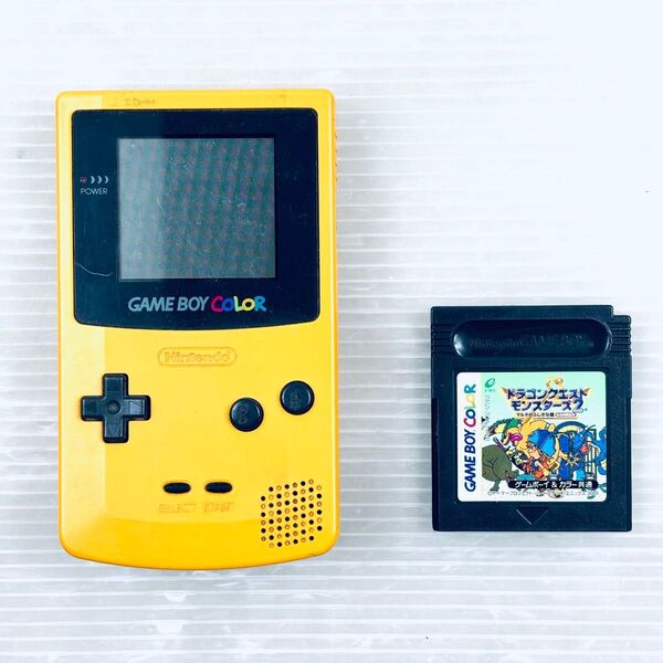 任天堂 ゲームボーイカラー イエロー CGB-001 ドラクエモンスターズ2付き