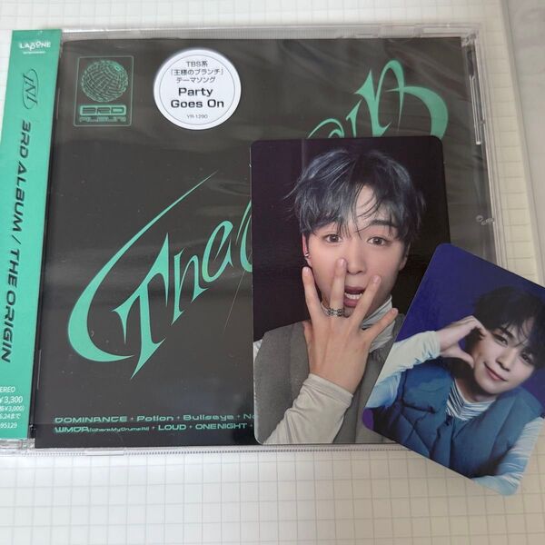 INI 3rd アルバム THE ORIGIN Winning ver.未再生CD・トレカ・ステッカー 3点セット 後藤威尊